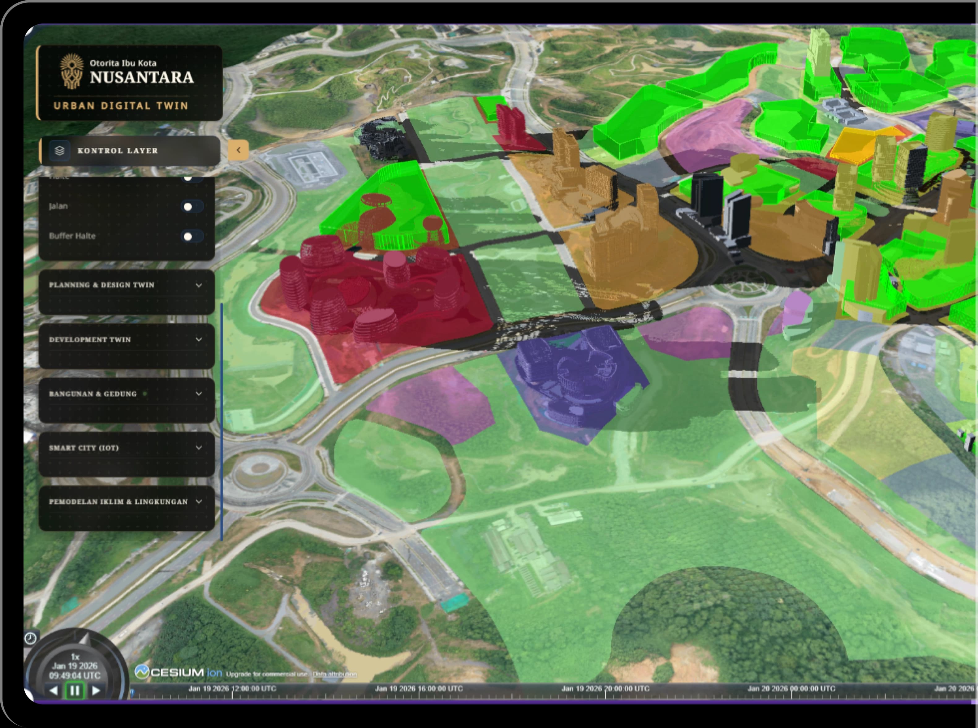 Urban & area-based digital twin platforms